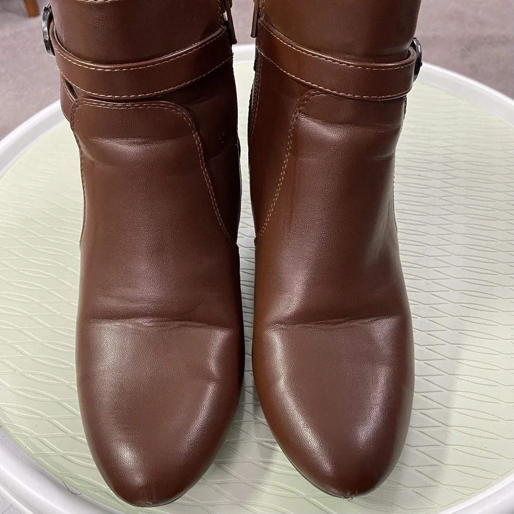 LC Lauren Conrad Angie Bootie Houseleek Hiker Faux-Fur Ankle Boots size 7.5M‎